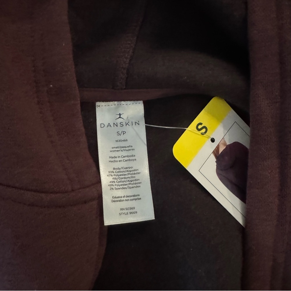 NWT small danskin full zip jacket - Picture 2 of 5